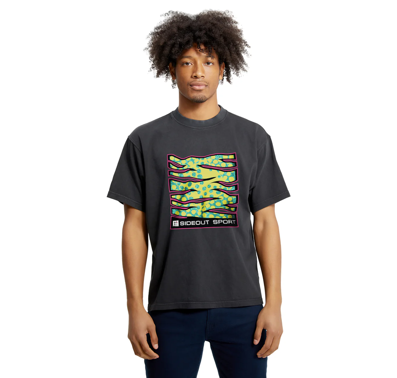 Endless Summer Fished Heavyweight Black Boxy T-shirt - Image 3